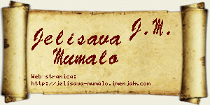 Jelisava Mumalo vizit kartica
